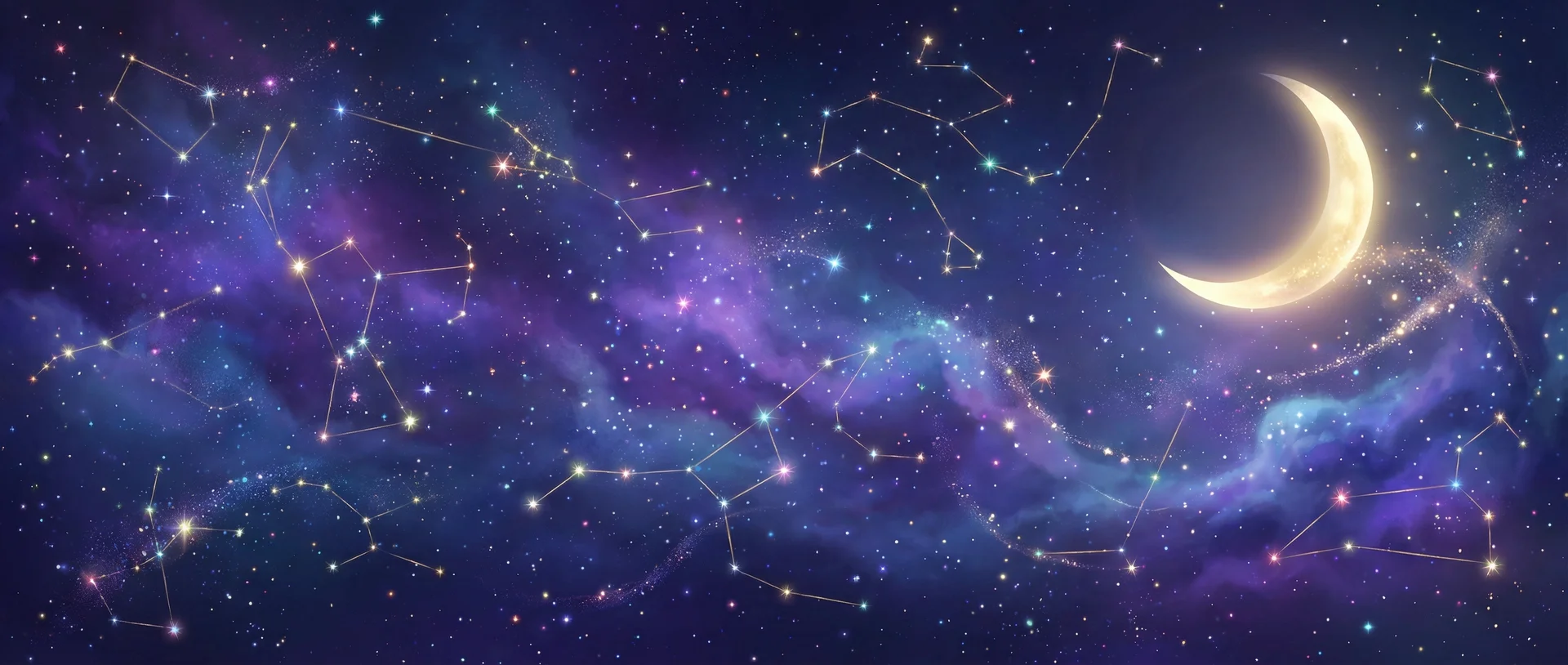 星空背景 - 电影完美搭档 | 每日星座运势与塔罗占卜